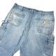 Carhartt �����ϡ��ȡ�Double Knee Denim Painter Pants ���֥�ˡ� �ڥ��󥿡��ѥ�ġ������ڥ�����ܥ����դ���col.INDIGO��size:W40��L30ɽ����COTTON100% ����USED �桼���ɡۡ���šۡ�Ź�޻����Բġ�