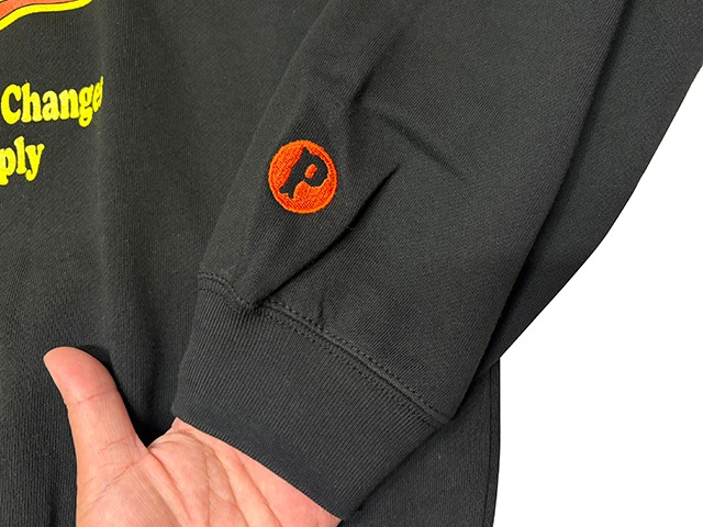 PORKCHOP GARAGE SUPPLY �ݡ�������å� ���졼�����ץ饤��WAVE LOGO SWEAT �������� ���� �������åȡ�2��(BLACK/GRAY)��2025FW