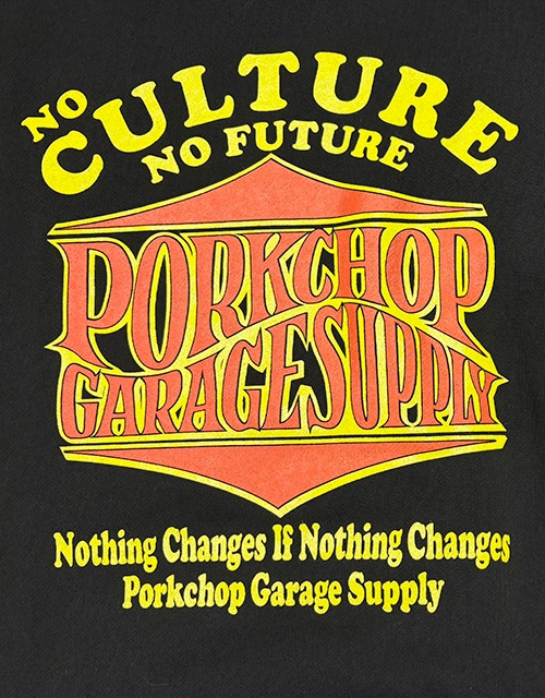 PORKCHOP GARAGE SUPPLY �ݡ�������å� ���졼�����ץ饤��WAVE LOGO SWEAT �������� ���� �������åȡ�2��(BLACK/GRAY)��2025FW