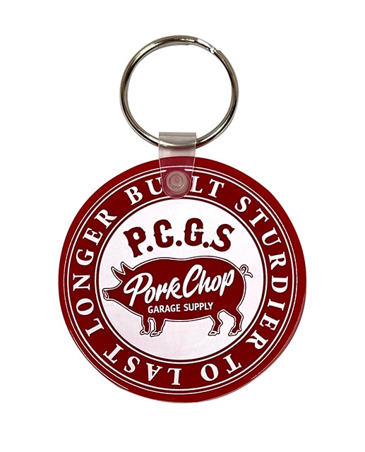 PORKCHOP GARAGE SUPPLY �ݡ�������å� ���졼�� ���ץ饤��KEY TAG2025 / CIRCLE PORK RED �������� ��������ݡ����������ۥ��������С������ۥ����
