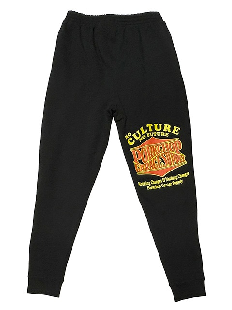PORKCHOP GARAGE SUPPLY �ݡ�������å� ���졼�����ץ饤��WAVE LOGO SWEAT PANTS �������� ���� �������åȥѥ�ġ�2��(BLACK/GRAY)��2025FW