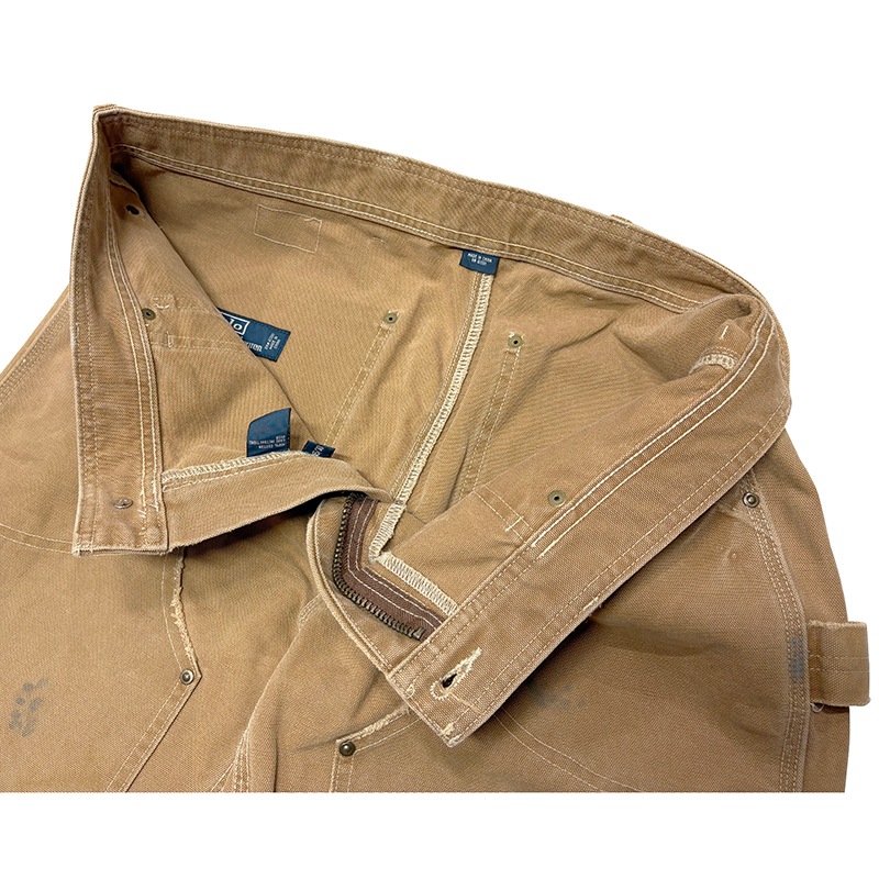 Polo by Ralph Lauren �ݥ� ���ե������Double Knee Work Pants  ���֥�ˡ�����ѥ�ġ�col:BEIGE��size:W36��L30ɽ����COTTON100%�����å����ϡ���USED �桼���ɡۡ���šۡ�Ź�޻����Բġ�