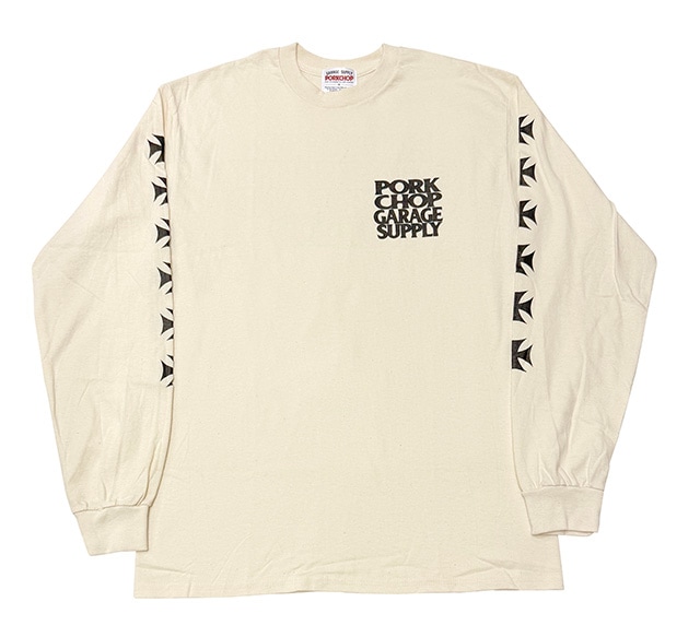 PORKCHOP GARAGE SUPPLY �ݡ�������å� ���졼�����ץ饤��C&H LOGO L/S TEE��C&H���� ���󥰥��꡼�� T����ġ�ĹµT����ġ�����T��3��(NAVY/NATURAL/MAROON)��2026AW