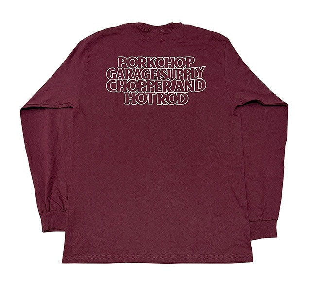 PORKCHOP GARAGE SUPPLY �ݡ�������å� ���졼�����ץ饤��C&H LOGO L/S TEE��C&H���� ���󥰥��꡼�� T����ġ�ĹµT����ġ�����T��3��(NAVY/NATURAL/MAROON)��2026AW