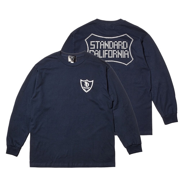 HTC �� Standard California��Logo Long Sleeve Tee���ϥꥦ�å� �ȥ졼�ǥ��� ����ѥˡ��ߥ���������ɥ���ե���˥�������T��Hollywood Trading Company������ܡ�3����BLACK/NAVY/WHITE��