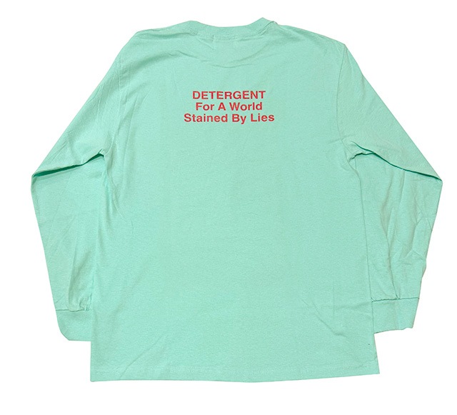 PORKCHOP GARAGE SUPPLY �ݡ�������å� ���졼�����ץ饤��DETERGENT L/S TEE�� �ǥ�����������ȡ����󥰥��꡼�� T����ġ�ĹµT����ġ�����T��3��(BLACK/WHITE/MINT GREEN)��2026AW