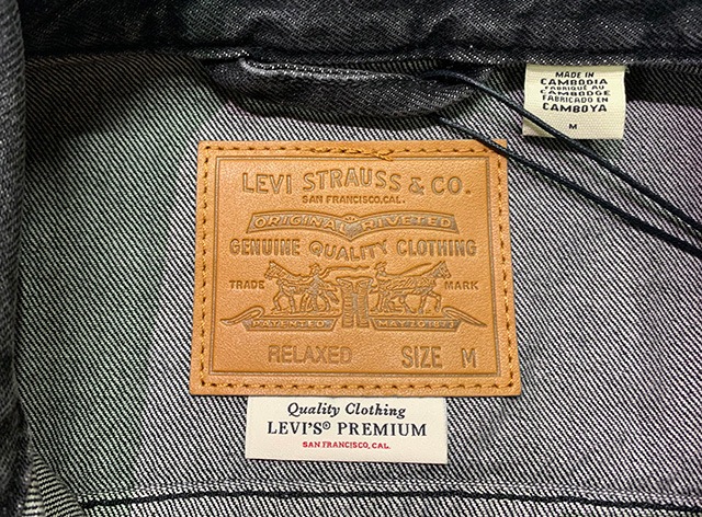 Levi's ꡼ХType I Trucker Jacket 1 ȥå 㥱åȡBLACK ֥åեȡ󡡥֥åǥ˥ࡡ1936ǯLevi's Premium