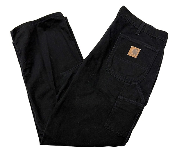 Carhartt �����ϡ��ȡ�Single Knee Painter Pants ���󥰥�ˡ� �ڥ��󥿡��ѥ�ġ�col.BLACK��size:W38��12oz�����å����ϡ�COTTON100%����USED �桼���ɡۡ���šۡ�Ź�޻����Բġ�