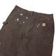 Carhartt �����ϡ��ȡ�Double Knee Painter Pants ���֥�ˡ� �ڥ��󥿡��ѥ�ġ�col.BROWN��size:W40��L32ɽ�����ڥ󥭥ڥ���ȡ����å����ϡ�COTTON100% ��USED �桼���ɡۡ���šۡ�Ź�޻����Բġ�