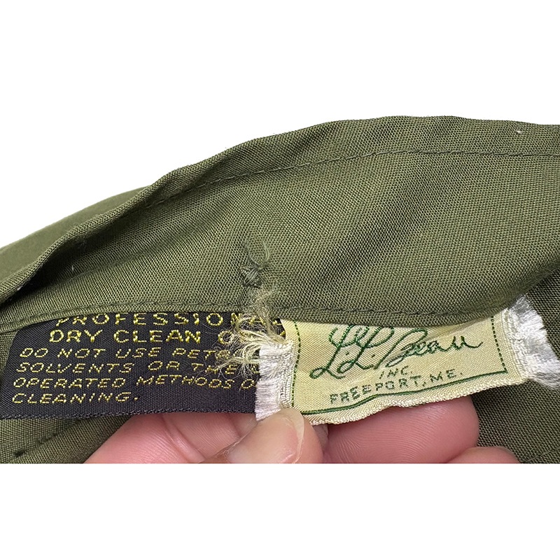 60s-70s��L.L.BEAN ���륨��ӡ���LABRADOR PARKA ��֥�ɡ��� �ѡ�������col.OLIVE��WHITE��size:X-LARGE�����Ρ��ѡ�������ɮ���Υ�������VINTAGE �ӥ�ơ����ۡ���š�