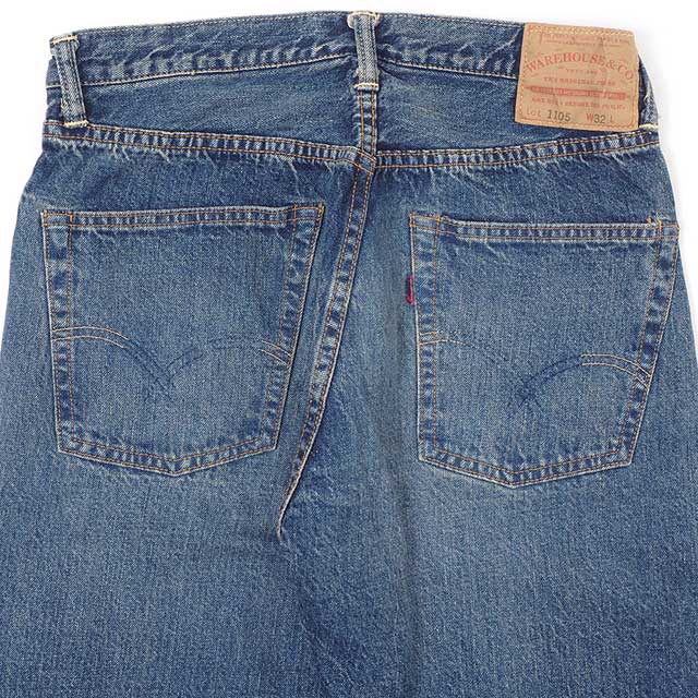 WAREHOUSE���������ϥ��� 2ND-HAND 1105��(USED WASH)��������ɥϥ�ɡ��ǥ˥� �����󥺡�indigo �桼���ɥ����å���