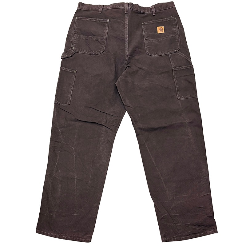 Carhartt �����ϡ��ȡ�Double Knee Painter Pants ���֥�ˡ� �ڥ��󥿡��ѥ�ġ�col.BROWN��size:W38��L32ɽ�������å����ϡ�COTTON100% ��USED �桼���ɡۡ���šۡ�Ź�޻����Բġ�