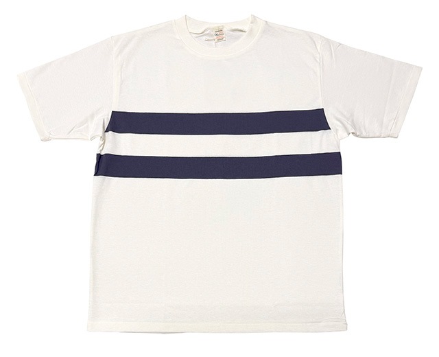 WAREHOUSE �������ϥ�����Lot 4112 S/S PANEL BORDER TEE���ѥͥ�ܡ����� Ⱦµ T����ġ�2����OFF/NAVY-OFF/BORDEAUX��