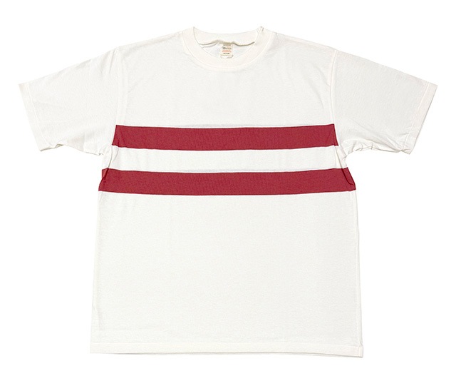 WAREHOUSE �������ϥ�����Lot 4112 S/S PANEL BORDER TEE���ѥͥ�ܡ����� Ⱦµ T����ġ�2����OFF/NAVY-OFF/BORDEAUX��