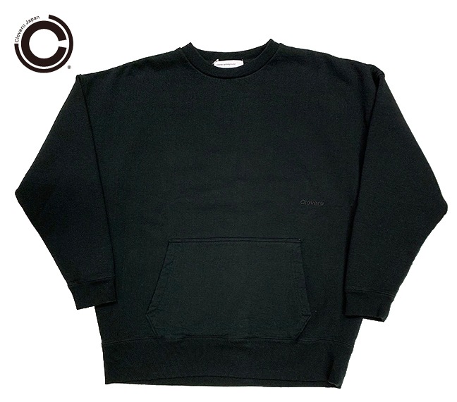 Cloveru Х롡WIDE SWEAT CREW "AOKI MUJI" 磻 å 롼 " ॸ"롼ͥååȡBLACK ֥å