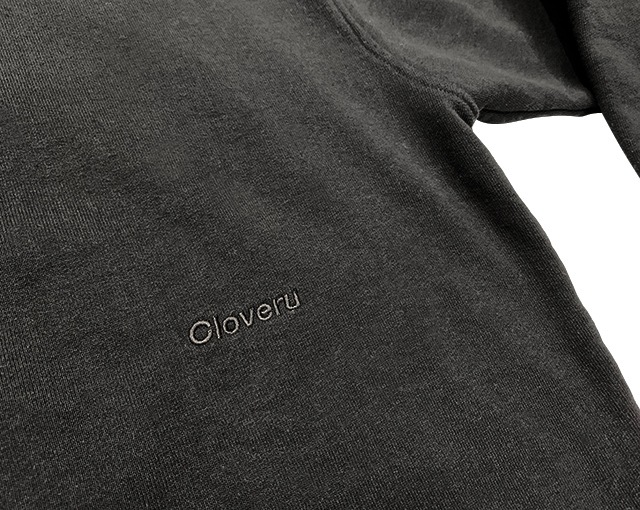 Cloveru �������Х롡WIDE SWEAT CREW "AOKI MUJI" �磻�� �������å� ���롼 "������ �ॸ"�����롼�ͥå��������åȡ�BLACK �֥�å�