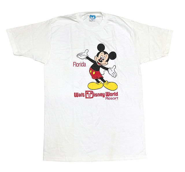 ��SALE 30%OFF�ۡ�DEADSTOCK��Disney World��Mickey T����ġ��ߥå�����color:WHITE size:LARGE ����ꥫ���ڥǥåɥ��ȥå��ۡ�VINTAGE ������ơ����ۡ�Ź�޻����Բġ�
