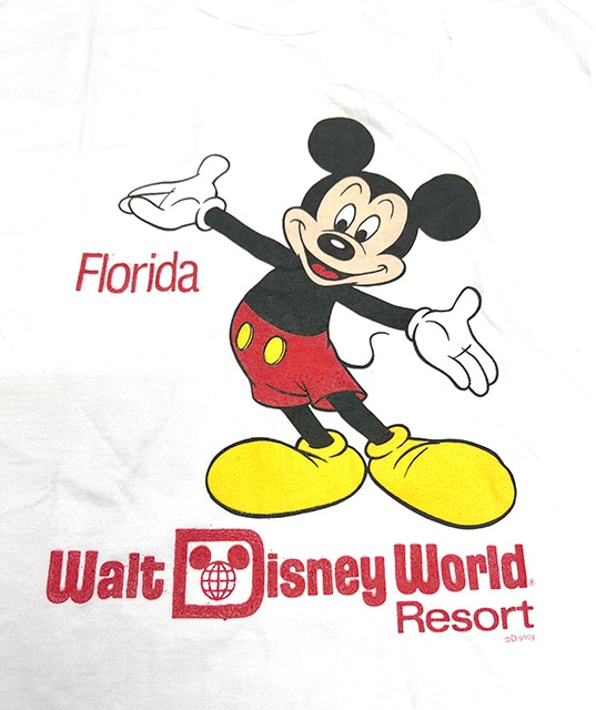 ��SALE 30%OFF�ۡ�DEADSTOCK��Disney World��Mickey T����ġ��ߥå�����color:WHITE size:LARGE ����ꥫ���ڥǥåɥ��ȥå��ۡ�VINTAGE ������ơ����ۡ�Ź�޻����Բġ�