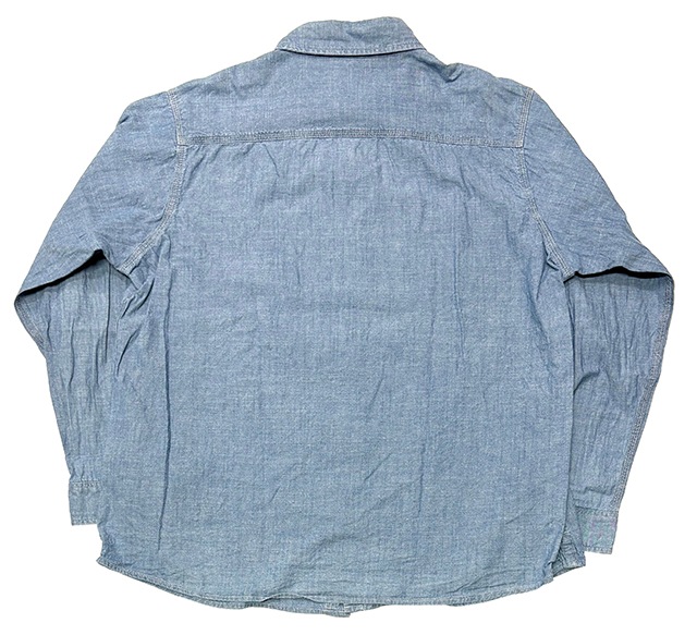 Carhartt �����ϡ��ȡ�Chambray L/S Shirts �����֥졼����ġ�col.BLUE��size:2XL��COTTON100%����USED �桼���ɡۡ���šۡ�Ź�޻����Բġ�