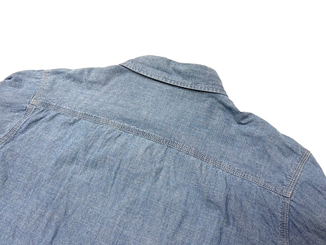 Carhartt �����ϡ��ȡ�Chambray L/S Shirts �����֥졼����ġ�col.BLUE��size:2XL��COTTON100%����USED �桼���ɡۡ���šۡ�Ź�޻����Բġ�