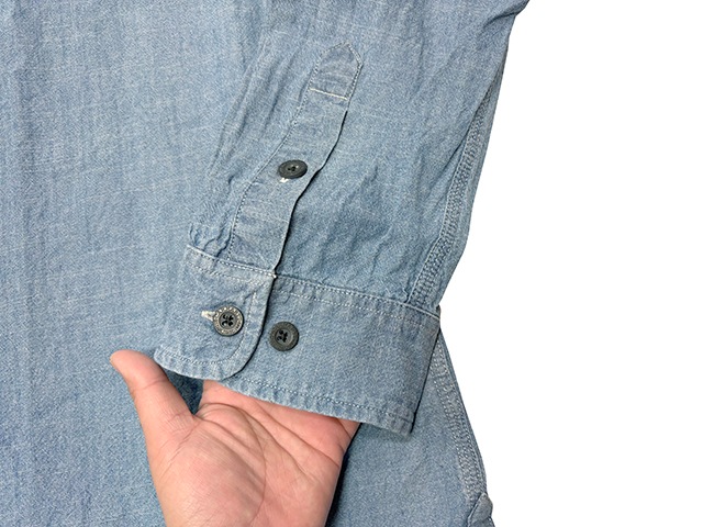 Carhartt �����ϡ��ȡ�Chambray L/S Shirts �����֥졼����ġ�col.BLUE��size:2XL��COTTON100%����USED �桼���ɡۡ���šۡ�Ź�޻����Բġ�