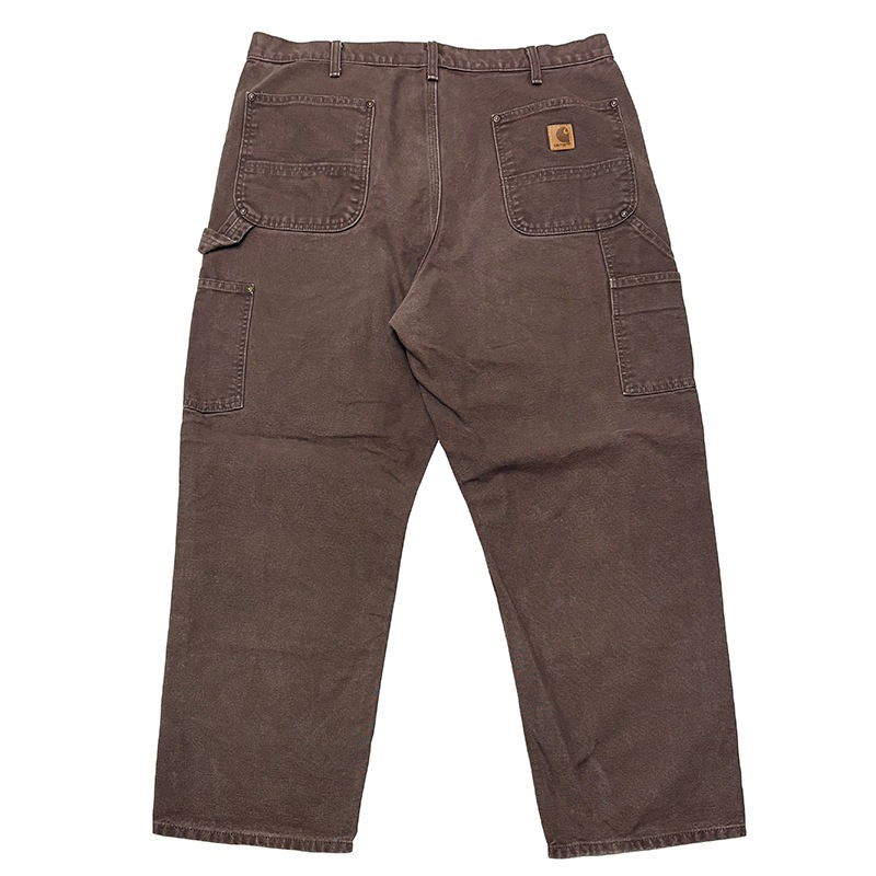 Carhartt �����ϡ��ȡ�Double Knee Painter Pants ���֥�ˡ� �ڥ��󥿡��ѥ�ġ�col.BROWN��size:W38��L30ɽ�������å����ϡ�COTTON100% ��USED �桼���ɡۡ���šۡ�Ź�޻����Բġ�