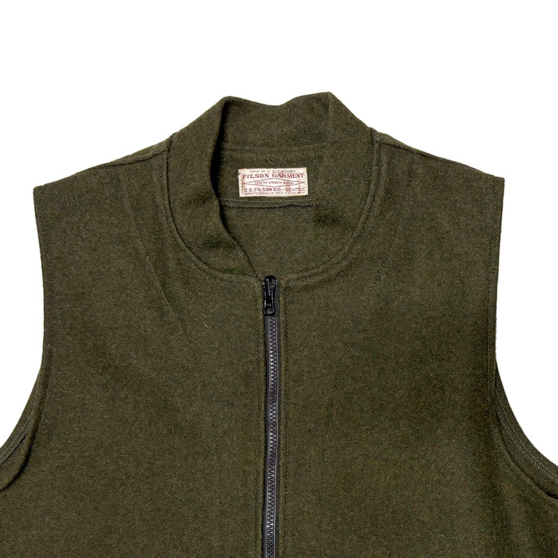 FILSON �ե��륽��WOOL VEST ������ �٥��ȡ�col:OLIVE��size:ɽ���ʤ�(XL����)��100�� VIRGIN WOOL����USED �桼���ɡۡ���š�