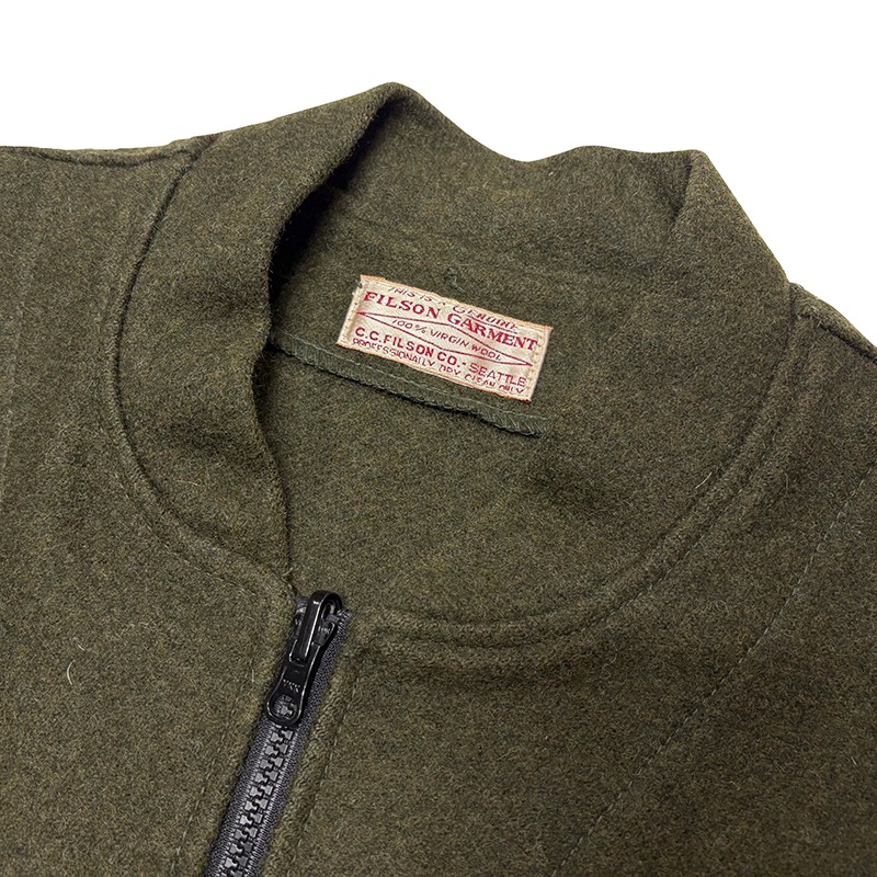 FILSON �ե��륽��WOOL VEST ������ �٥��ȡ�col:OLIVE��size:ɽ���ʤ�(XL����)��100�� VIRGIN WOOL����USED �桼���ɡۡ���š�