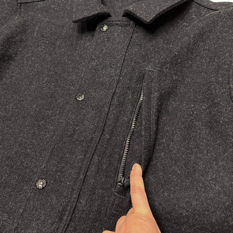 FILSON �ե��륽��WOOL WEEKENDER COAT ������ ��������������� �����ȡ�col:DARK CHARCOAL��size:XL��100�� VIRGIN WOOL���쥿����Made in U.S.A.����USED �桼���ɡۡ���š�