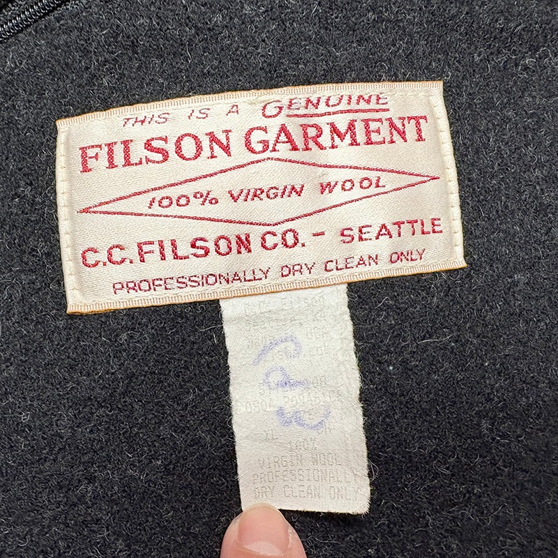 FILSON �ե��륽��WOOL WEEKENDER COAT ������ ��������������� �����ȡ�col:DARK CHARCOAL��size:XL��100�� VIRGIN WOOL���쥿����Made in U.S.A.����USED �桼���ɡۡ���š�