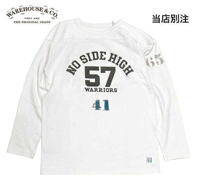 WAREHOUSE × STYLE&RESPECT 別注フットボールT 当店別注】 WAREHOUSE × STYLE&RESPECT ウエアハウス × スタイル