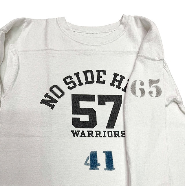 ����Ź������ WAREHOUSE �� STYLE&RESPECT �������ϥ��� �� ��������&�ꥹ�ڥ��ȡ�BLACK�ץ��ȡ�57 WARRIORS Football Tee �եåȥܡ��� Ĺµ T����ġ����߹��ߥץ���