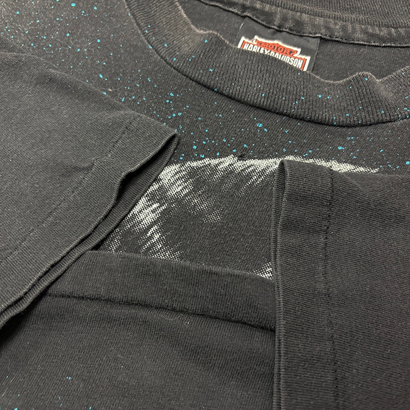 90s��Harley-Davidson �ϡ��졼���ӥåɥ���SHORT SLEEVE T-SHIRTS ���硼�ȥ��꡼�� T����ġ�col:BLACK��size:XXL��������COTTON100%��Made in U.S.A.����VINTAGE �ӥ�ơ����ۡ���šۡ�Ź�޻����Բġ�