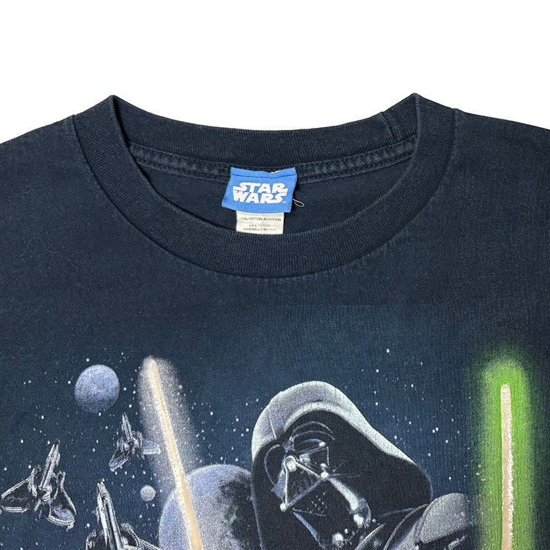 00s��STAR WARS ������������������L/S T-Shirts ���󥰥��꡼�� T����ġ�col:NAVY��size:18(���XS����ǥ�����M-L����)����USED �桼���ɡۡ���šۡ�Ź�޻����Բġ�