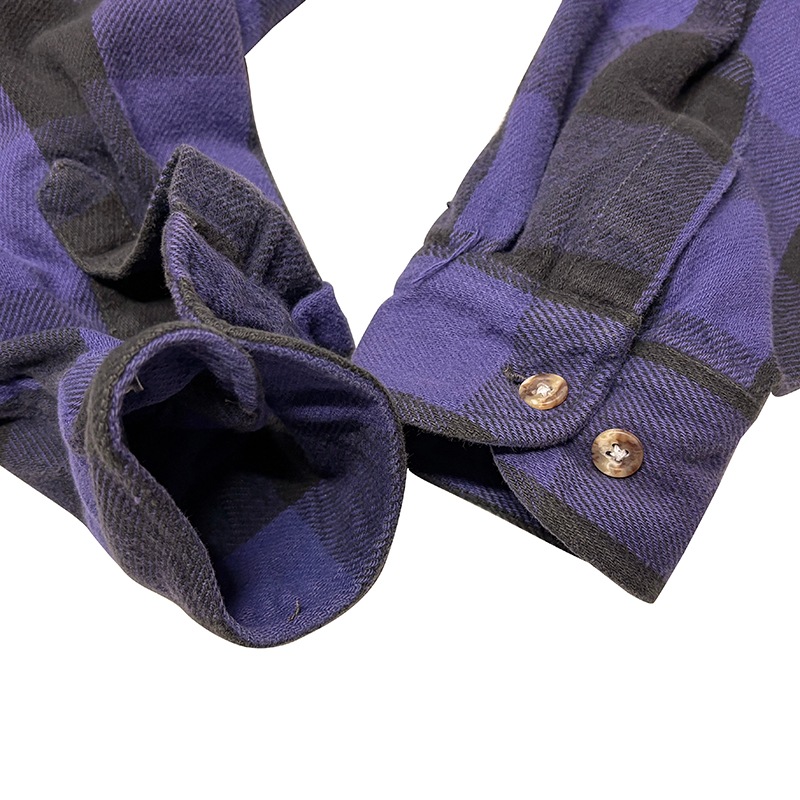 90s��FIELD&STREAM �ե�����ɡ����ȥ꡼�ࡡL/S Flannel Shirt ���󥰥��꡼�� �ե��ͥ� ����ġ������å�����col.PURPLE��size:XXL��������VINTAGE �ӥ�ơ����ۡ���šۡ�Ź�޻����Բġ�