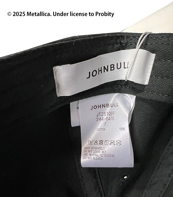Johnbull �����֥롡METALLICA CAP��4����BLACK/WHITE/NAVY/BROWN��