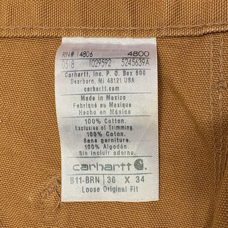 ��SALE 20%OFF�ۡ�̤�����ʡ� Carhartt �����ϡ��ȡ�Single Knee Painter Pants ���󥰥�ˡ� �ڥ��󥿡��ѥ�ġ�col.BROWN DUCK��size:W36��L34ɽ�������å����ϡ�COTTON100% ����šۡ�Ź�޻����Բġ�