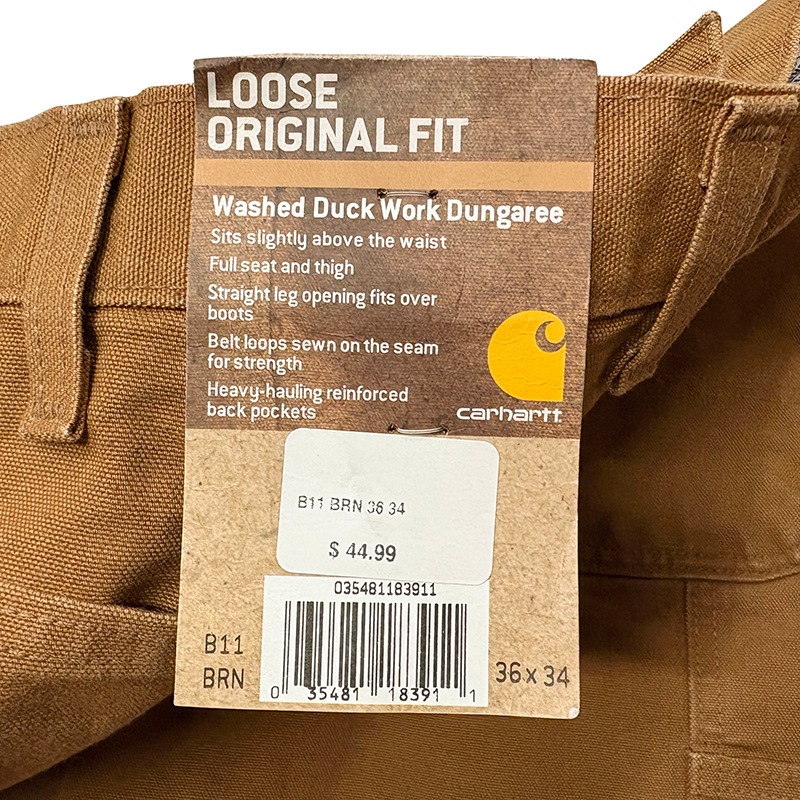 ��SALE 20%OFF�ۡ�̤�����ʡ� Carhartt �����ϡ��ȡ�Single Knee Painter Pants ���󥰥�ˡ� �ڥ��󥿡��ѥ�ġ�col.BROWN DUCK��size:W36��L34ɽ�������å����ϡ�COTTON100% ����šۡ�Ź�޻����Բġ�