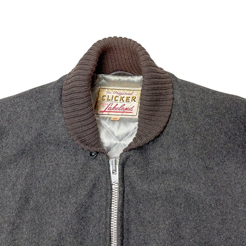 60s��Lakeland �쥤�����ɡ�CLICKER ����å�����Pharaoh Jacket �ե��饪���㥱�åȡ�col:GRAY��size:48�����󥰥�������󡡥ǥ�TALON����˥�������åȡ���VINTAGE �ӥ�ơ����ۡ���š�