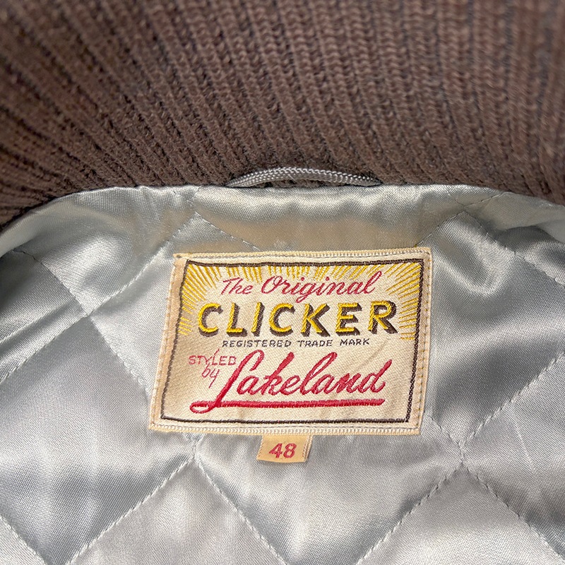 60s��Lakeland �쥤�����ɡ�CLICKER ����å�����Pharaoh Jacket �ե��饪���㥱�åȡ�col:GRAY��size:48�����󥰥�������󡡥ǥ�TALON����˥�������åȡ���VINTAGE �ӥ�ơ����ۡ���š�