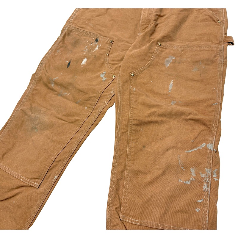 Carhartt �����ϡ��ȡ�Double Knee Painter Pants ���֥�ˡ� �ڥ��󥿡��ѥ�ġ��ڥ����ӡ�col.DUCK BROWN��size:W38��L32ɽ��(����W38��L30)�����å����� ��USED �桼���ɡۡ���šۡ�Ź�޻����Բġ�