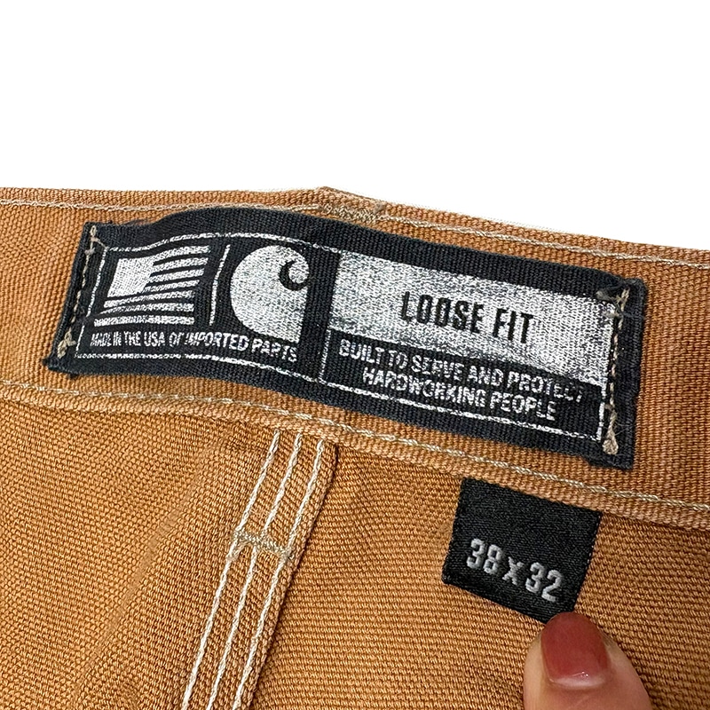 Carhartt �����ϡ��ȡ�Double Knee Painter Pants ���֥�ˡ� �ڥ��󥿡��ѥ�ġ��ڥ����ӡ�col.DUCK BROWN��size:W38��L32ɽ��(����W38��L30)�����å����� ��USED �桼���ɡۡ���šۡ�Ź�޻����Բġ�