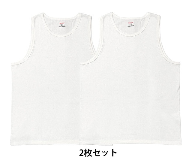 WASEW �諒����ONE DAY TANK TOP (2PACK) ���ǥ� ���󥯥ȥå� 2�����ꡡ��100��WHITE��Made in JAPAN��������