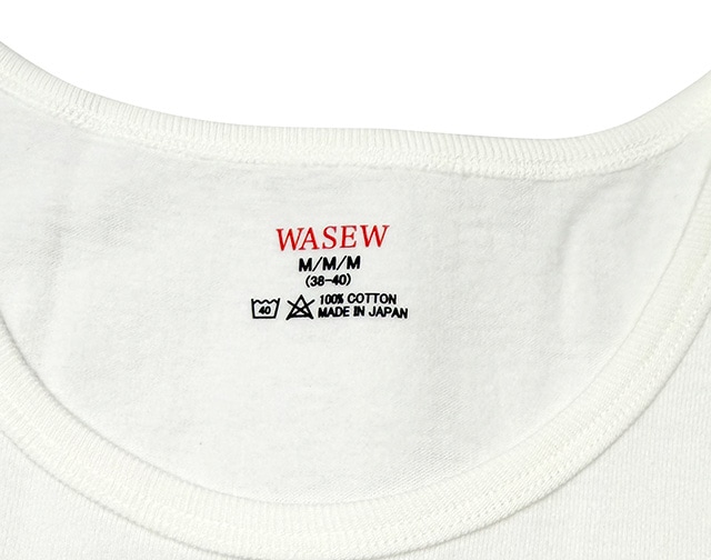 WASEW �諒����ONE DAY TANK TOP (2PACK) ���ǥ� ���󥯥ȥå� 2�����ꡡ��100��WHITE��Made in JAPAN��������