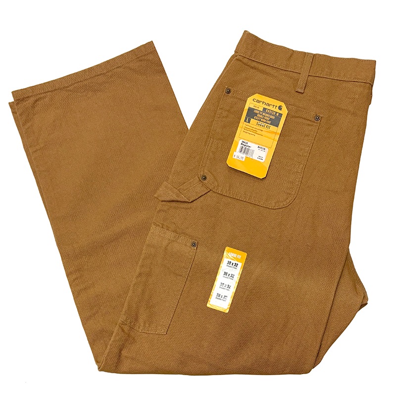 ��SALE 20%OFF�ۡ�̤�����ʡ� Carhartt �����ϡ��ȡ�Double Knee Painter Pants ���֥�ˡ� �ڥ��󥿡��ѥ�ġ�col.BROWN DUCK��size:W38��L32ɽ�������å����ϡ�COTTON100% ����šۡ�Ź�޻����Բġ�