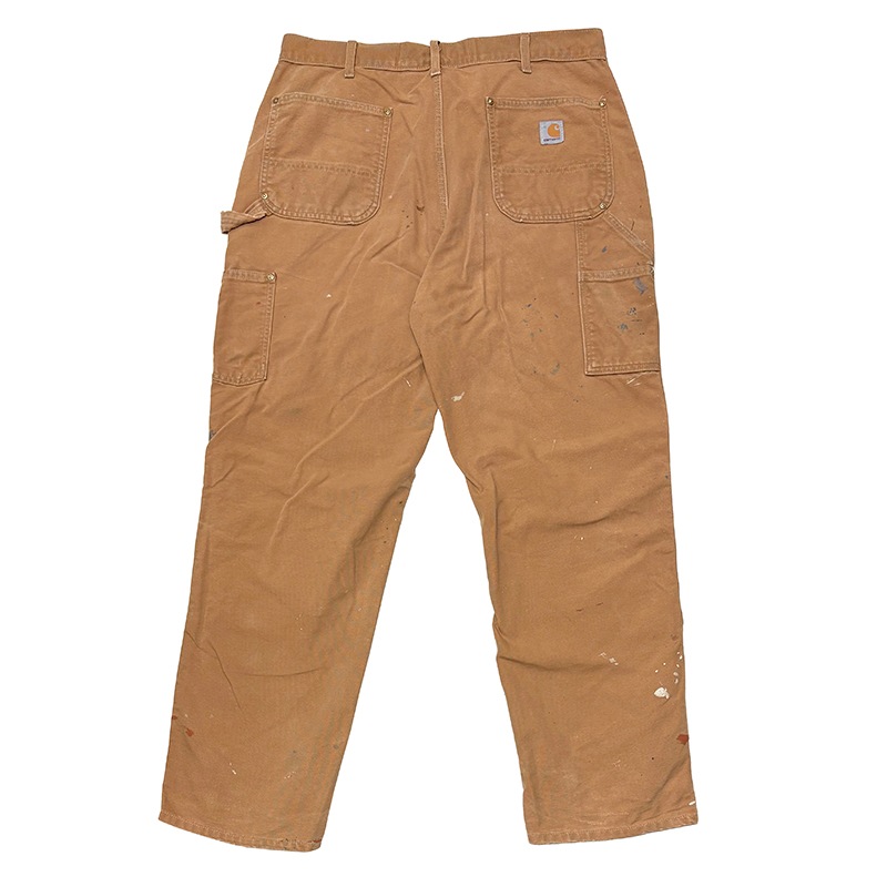 Carhartt �����ϡ��ȡ�Double Knee Painter Pants ���֥�ˡ� �ڥ��󥿡��ѥ�ġ��ڥ����ӡ�col.DUCK BROWN��size:W38��L32ɽ��(����W38��L31)�����å����� ��USED �桼���ɡۡ���šۡ�Ź�޻����Բġ�