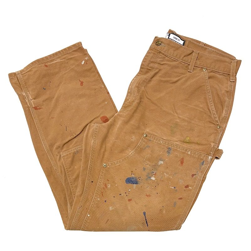 Carhartt �����ϡ��ȡ�Double Knee Painter Pants ���֥�ˡ� �ڥ��󥿡��ѥ�ġ��ڥ����ӡ�col.DUCK BROWN��size:W38��L32ɽ��(����W38��L31)�����å����� ��USED �桼���ɡۡ���šۡ�Ź�޻����Բġ�