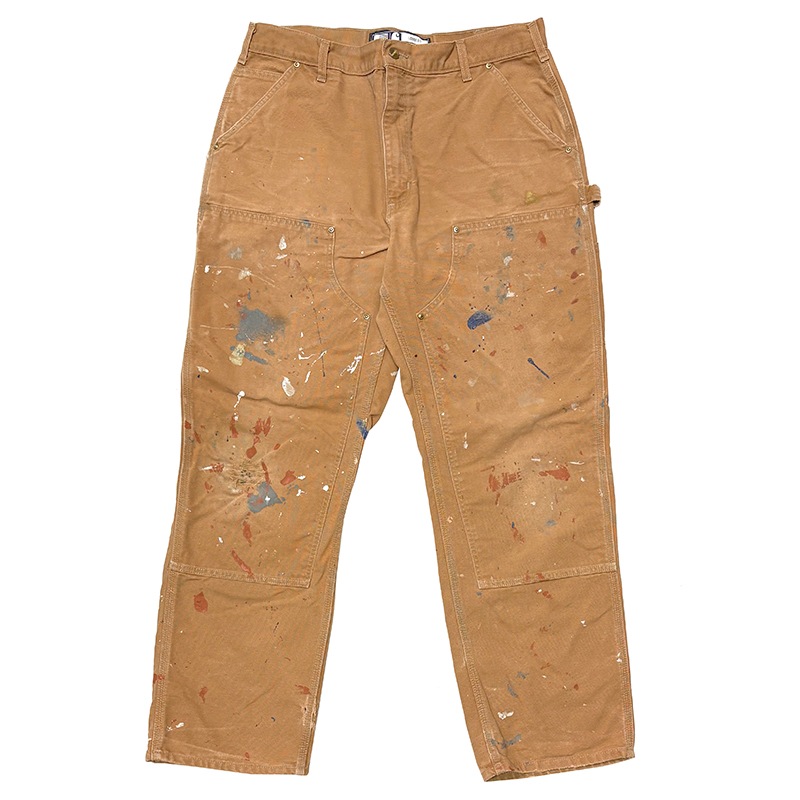 Carhartt �����ϡ��ȡ�Double Knee Painter Pants ���֥�ˡ� �ڥ��󥿡��ѥ�ġ��ڥ����ӡ�col.DUCK BROWN��size:W38��L32ɽ��(����W38��L31)�����å����� ��USED �桼���ɡۡ���šۡ�Ź�޻����Բġ�
