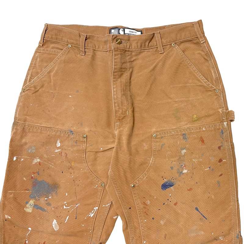 Carhartt �����ϡ��ȡ�Double Knee Painter Pants ���֥�ˡ� �ڥ��󥿡��ѥ�ġ��ڥ����ӡ�col.DUCK BROWN��size:W38��L32ɽ��(����W38��L31)�����å����� ��USED �桼���ɡۡ���šۡ�Ź�޻����Բġ�