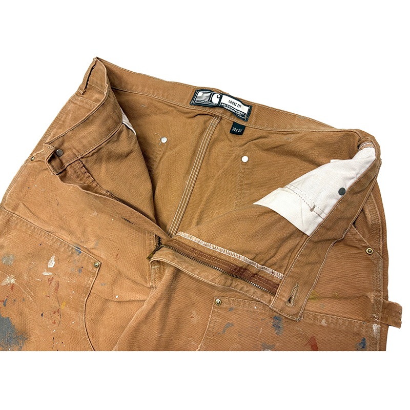 Carhartt �����ϡ��ȡ�Double Knee Painter Pants ���֥�ˡ� �ڥ��󥿡��ѥ�ġ��ڥ����ӡ�col.DUCK BROWN��size:W38��L32ɽ��(����W38��L31)�����å����� ��USED �桼���ɡۡ���šۡ�Ź�޻����Բġ�